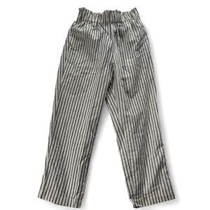 Mo:Vint , boutique Blue White Striped Wide Leg Pants Linen Blend womens xs/s